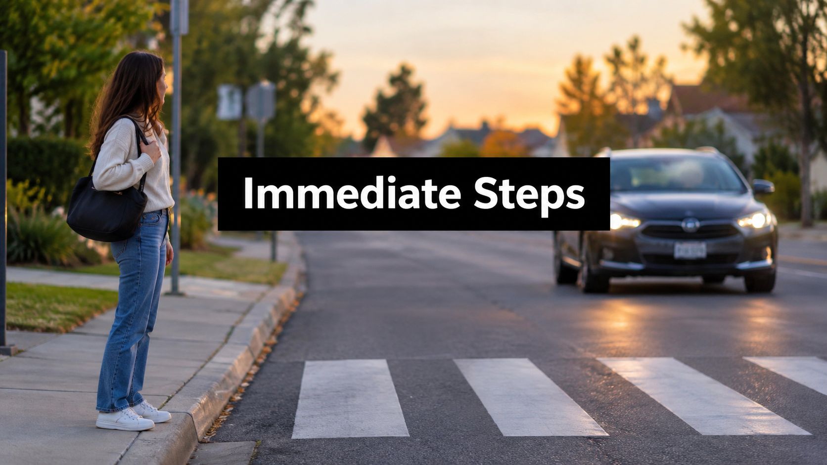 Car Hits a Person: Immediate Steps and Legal Actions