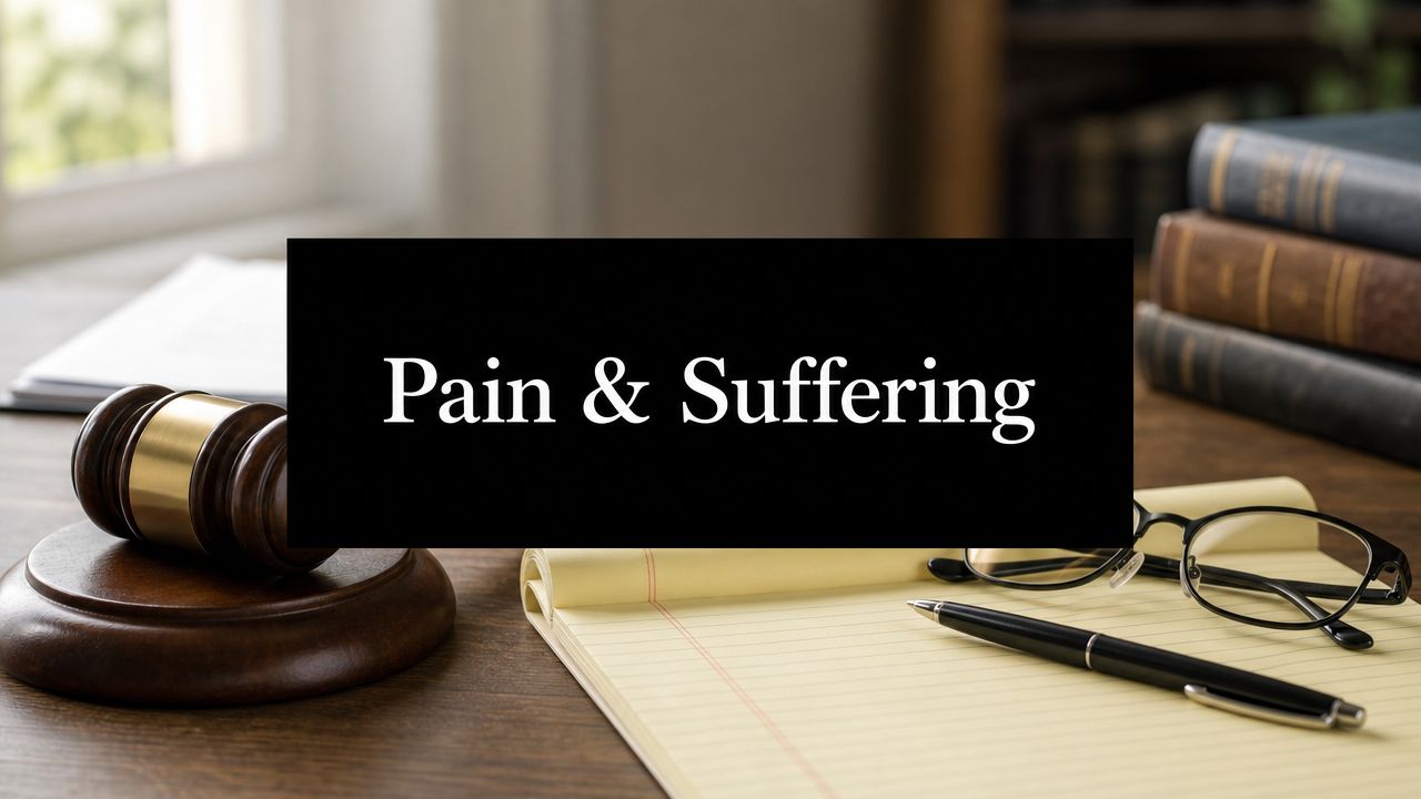 Compensation for Pain and Suffering: California Guide 2026